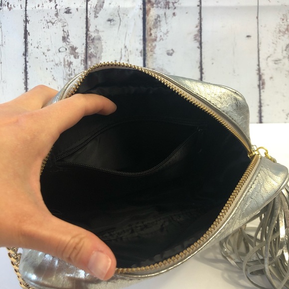 Victoria’s Secret Silver Purse with Gold Chain - Picture 6 of 8